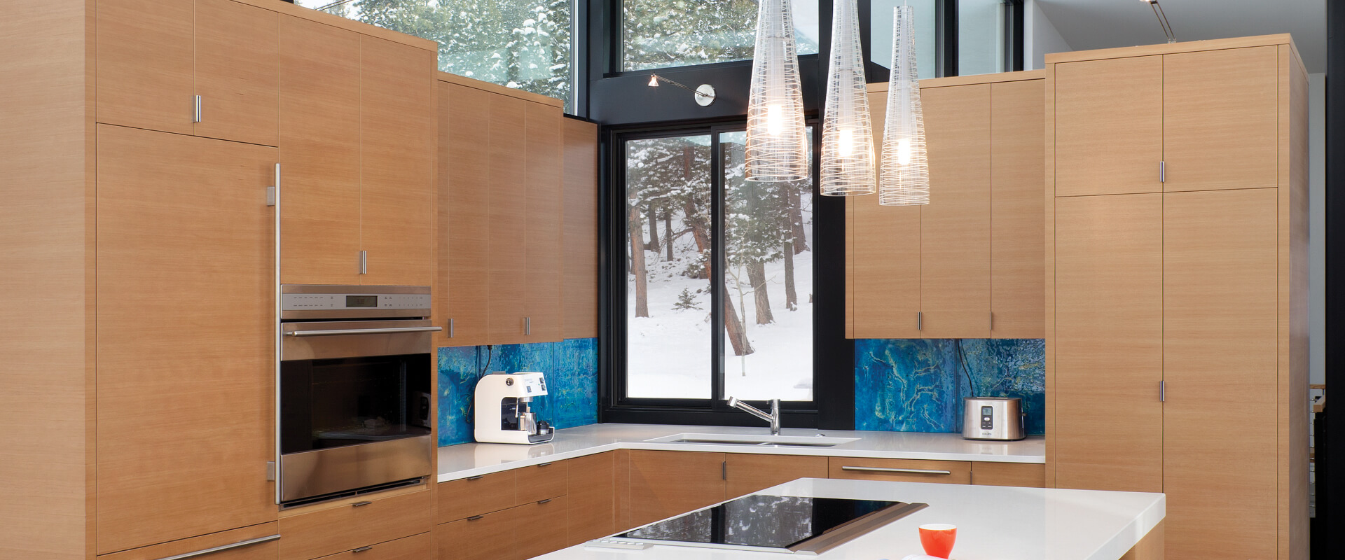 VistaLuxe Double Sliding Window interior contemporary kitchen Winter