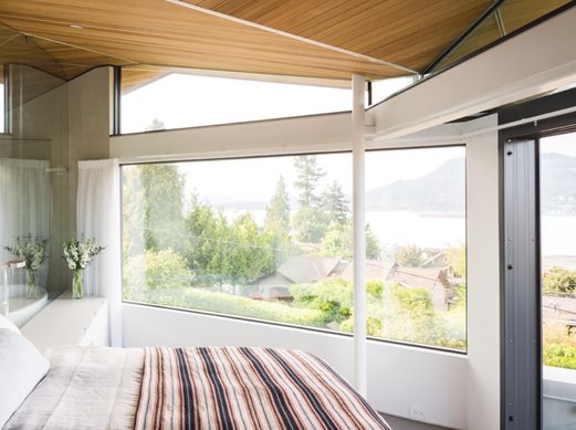 Ultra Series beveled direct set and geometric trapezoid windows
