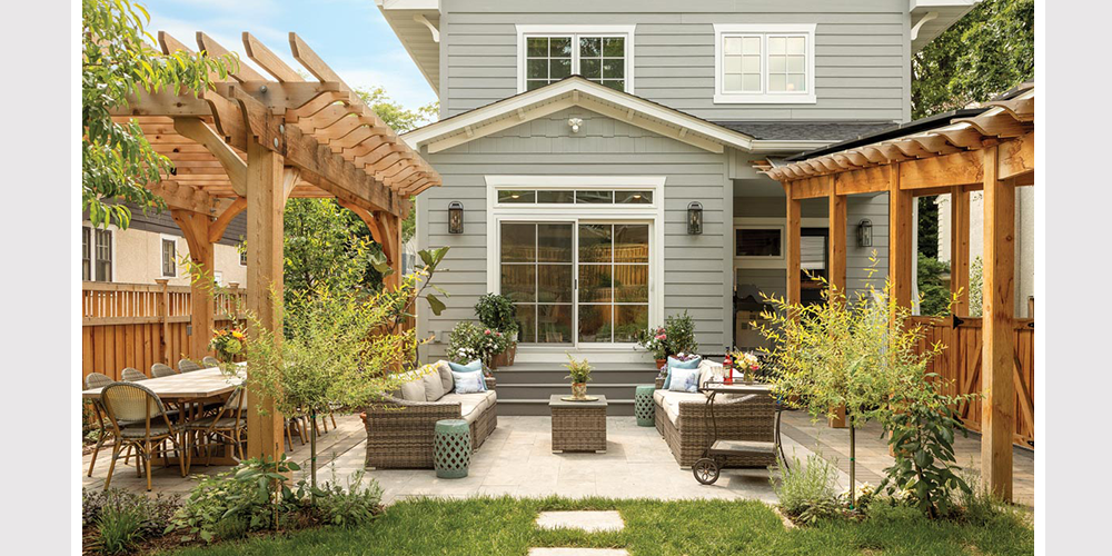 Forgent Double Hungs and Sliding Patio Door with Transom